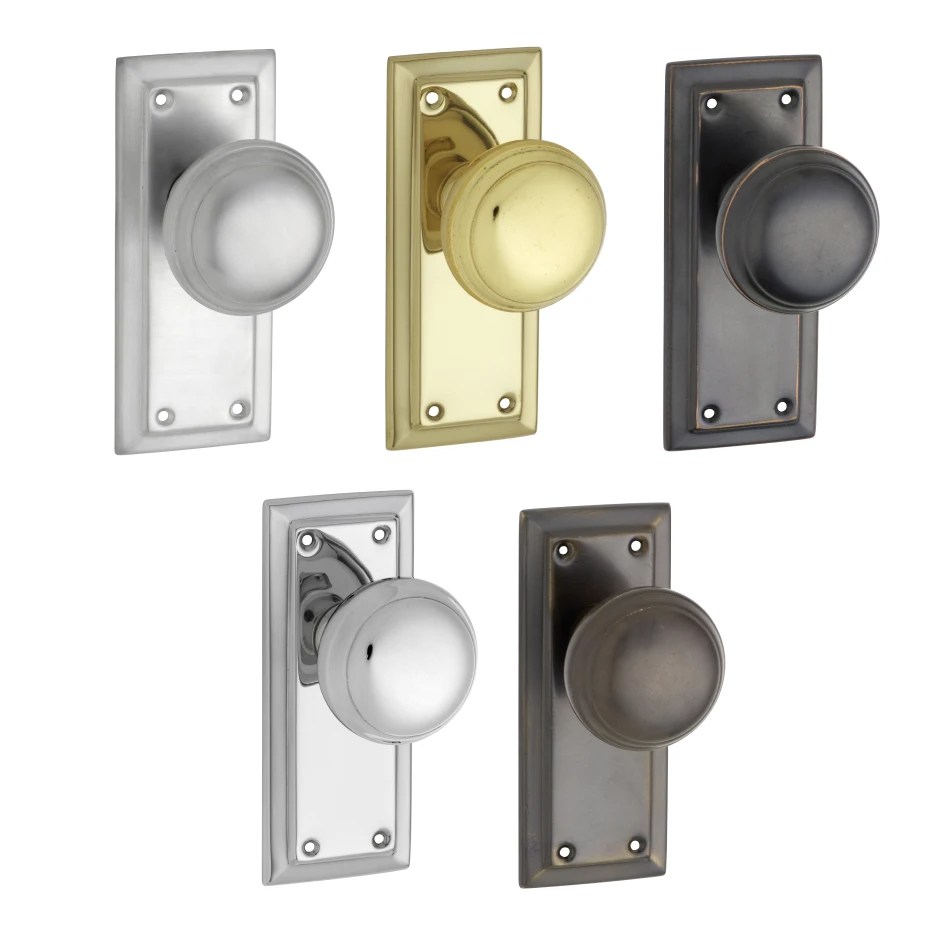 Richmond door knob on short backplate Lock and Handle Centre Brisbane