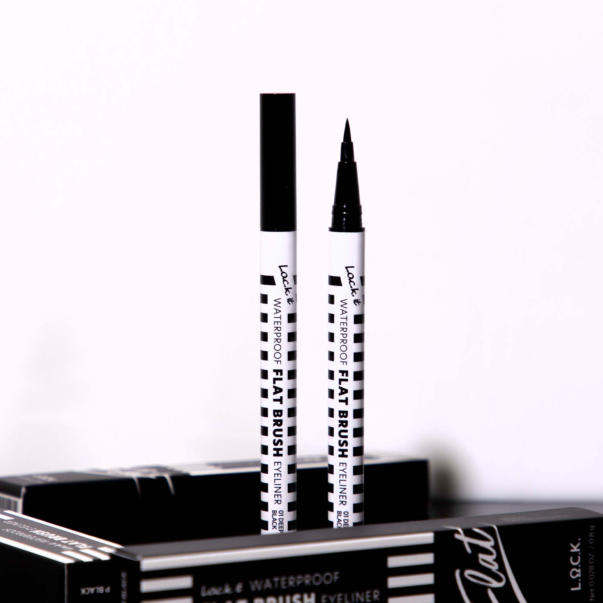 WATERPROOF EYELINER PEN 1 BLACK L.O.C.K. COLOR! FUN FEARLESS