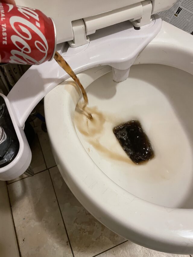 Get Rid of Hard Water Stains and Limescale on Your Toilet with Coke