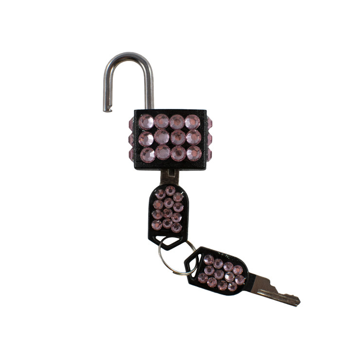 Pink Crystal Padlock Locked In Lust®