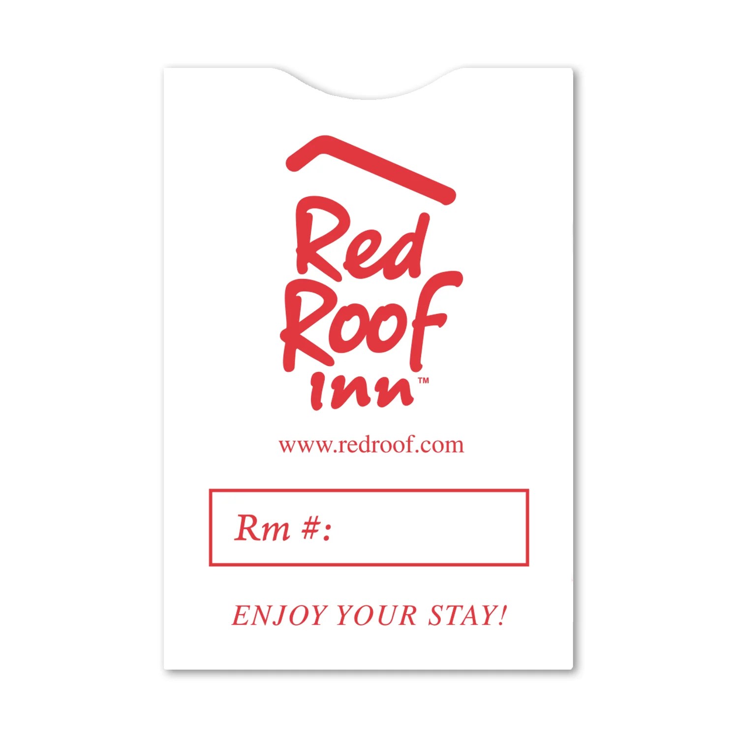 Red Roof Inn Keycard Envelopes Box of 1,000 Lock Tech Supply