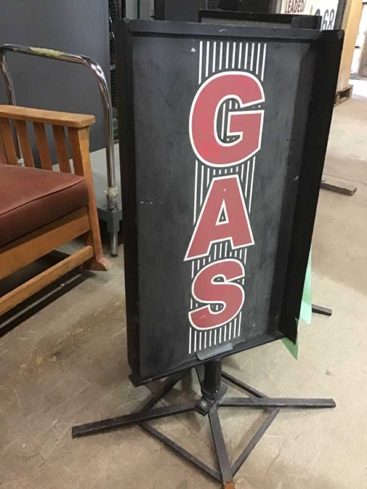 Spinning Gas Station Sign
