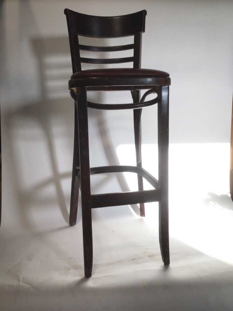 Wooden Bar Stool No Arms