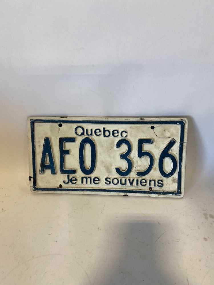 Quebec License Plates