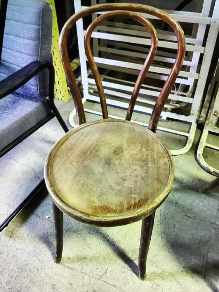Brown Wood Bentwood Chair