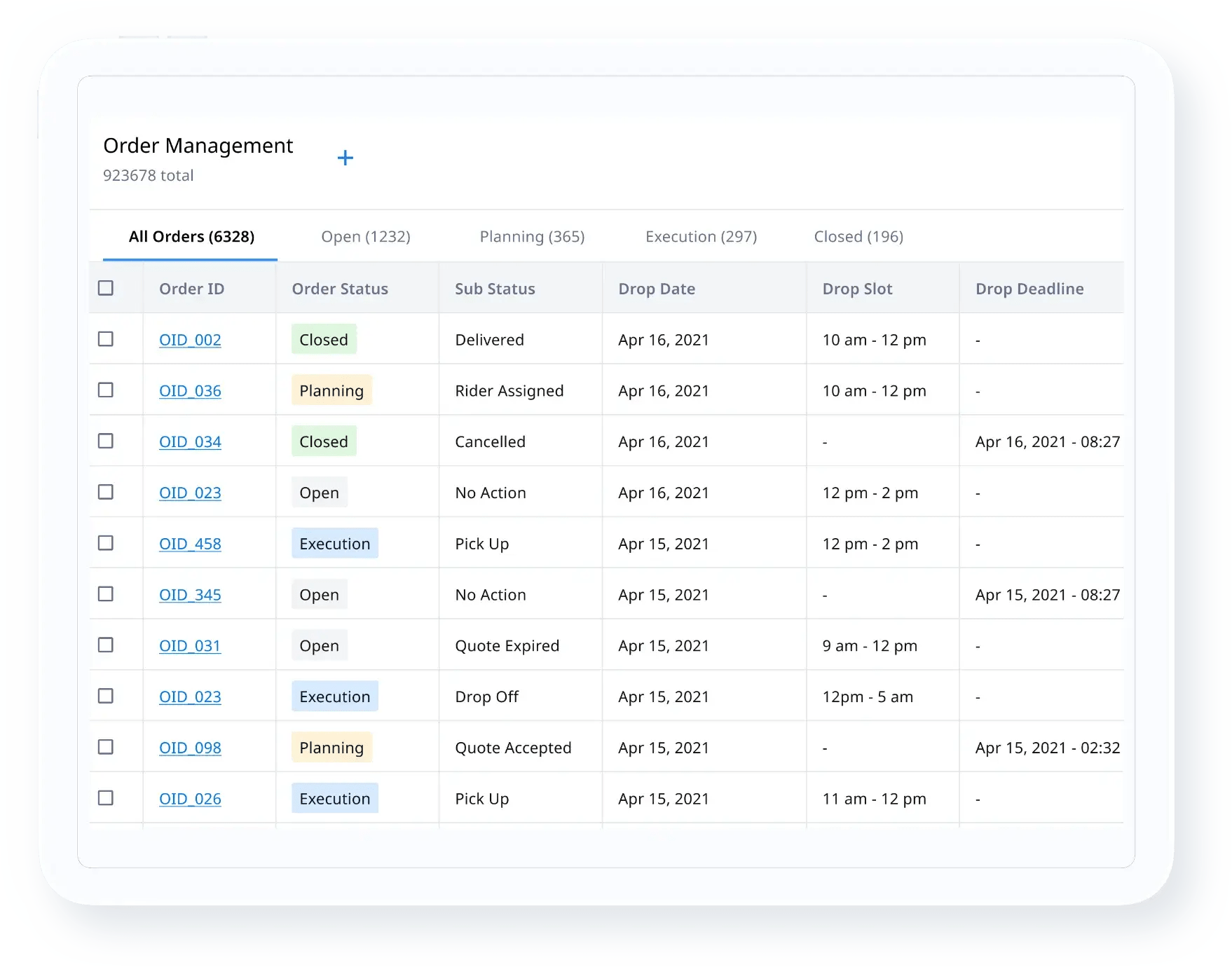 Order Management Software Schedule Order Deliveries