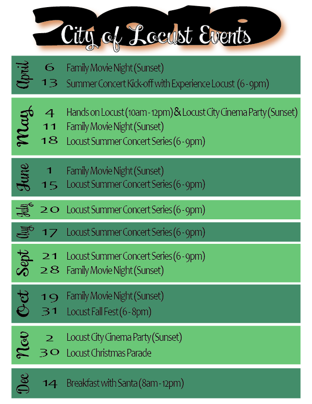 City of Locust, NC Park News & Events