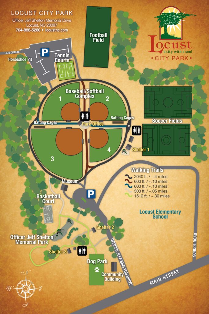 City of Locust, NC Park Facilities/Map