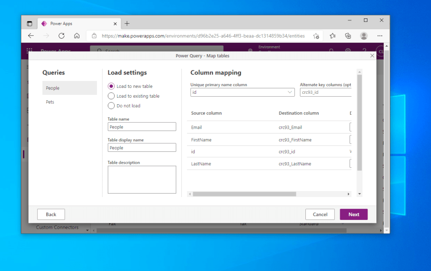 Set up Dataverse for desktop flows and Power Automate.
