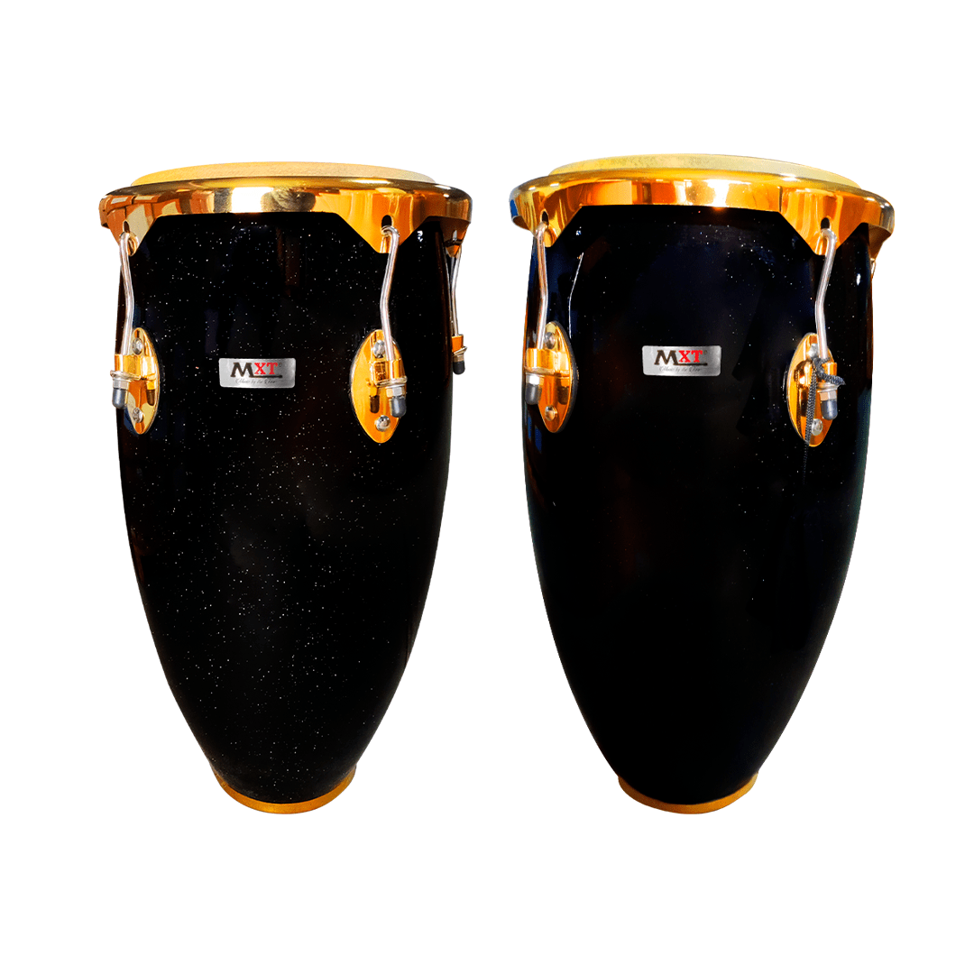MXTCG/81BK SET DE CONGA 11.75"+12.5" NEGRO "MXT" L.O. Electronics
