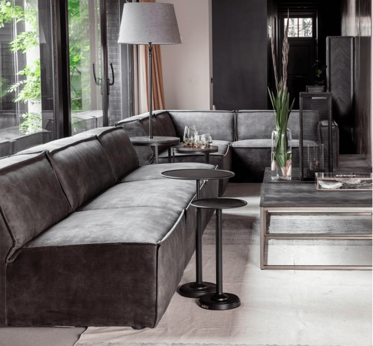 Sofa Element The Jagger Center 95Cm, Velvet, Golden Beige Loft-Love.pl Riviera Maison Polska