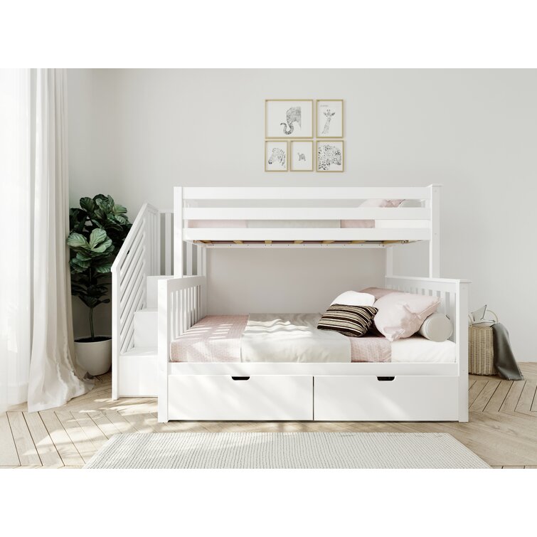 A Twin Loft Bed With Space Underneath Harriet Bee Bed Frame