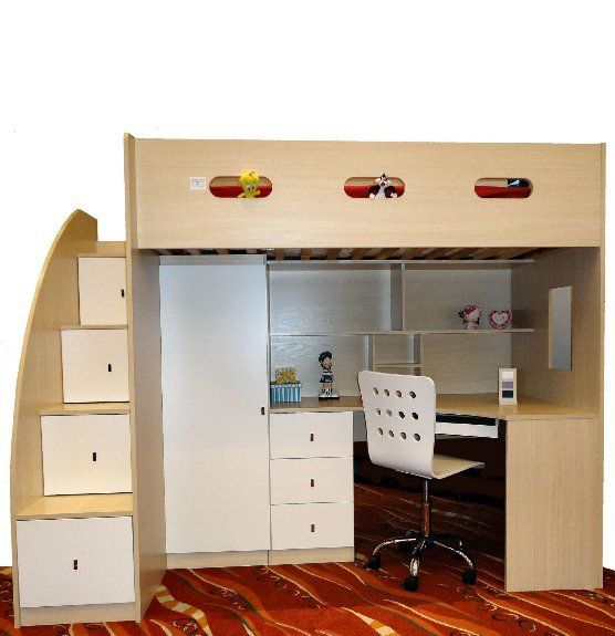 Loft Bed Desk Combo