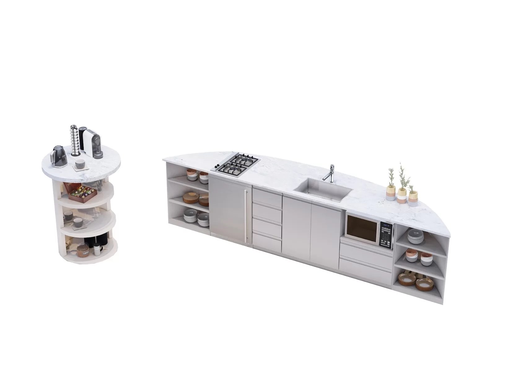 Modules & Accessories for domes. Full line dome furniture.