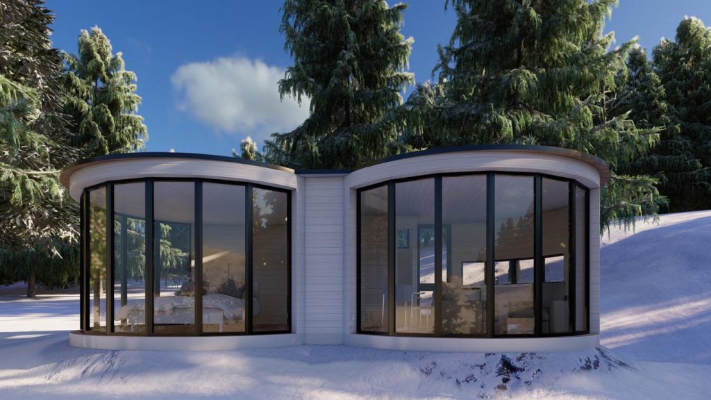 Quebec prefab home affordable The Misty Pod