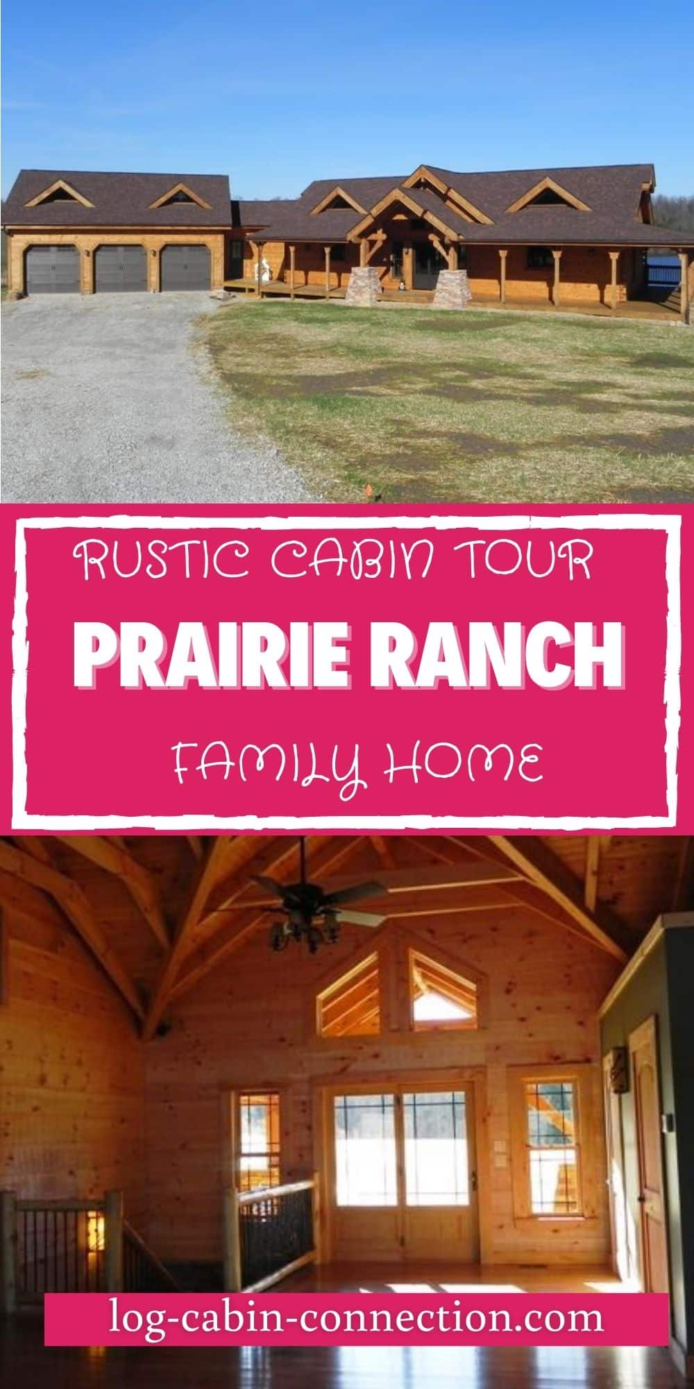 Prairie Ranch Log Cabin Model Adapts Easily to Your Style