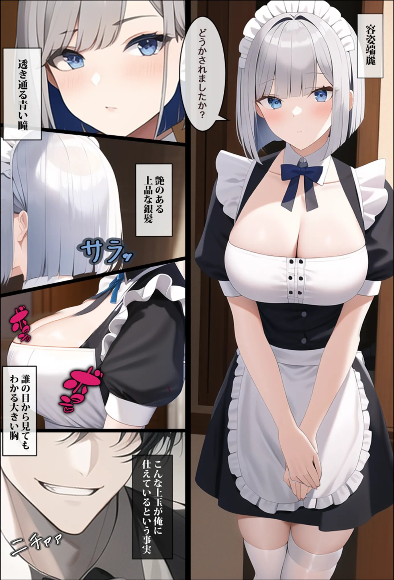 kyonyuu meido ni biyaku wo noma sete onanii wo tousatsu !go shujinsama ni choukyou sareruw