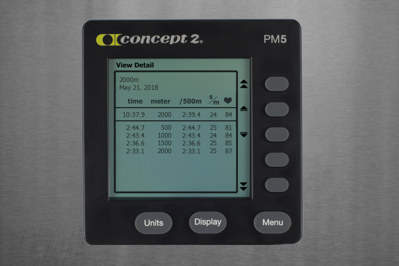 Concept2 Logbook 2000m row on May 21, 2018