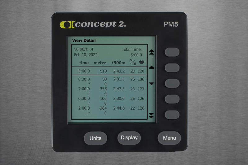 Concept2 Logbook v030/r...4 row on February 10, 2022