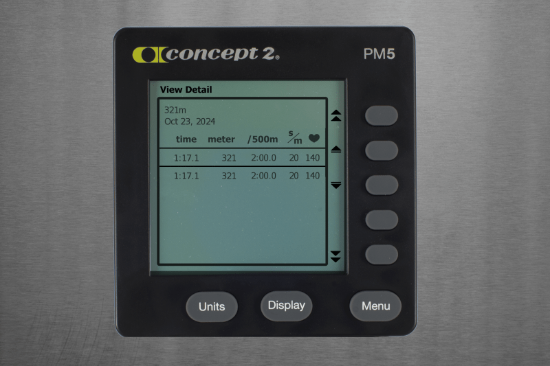 Concept2 Logbook 321m row on October 23, 2024