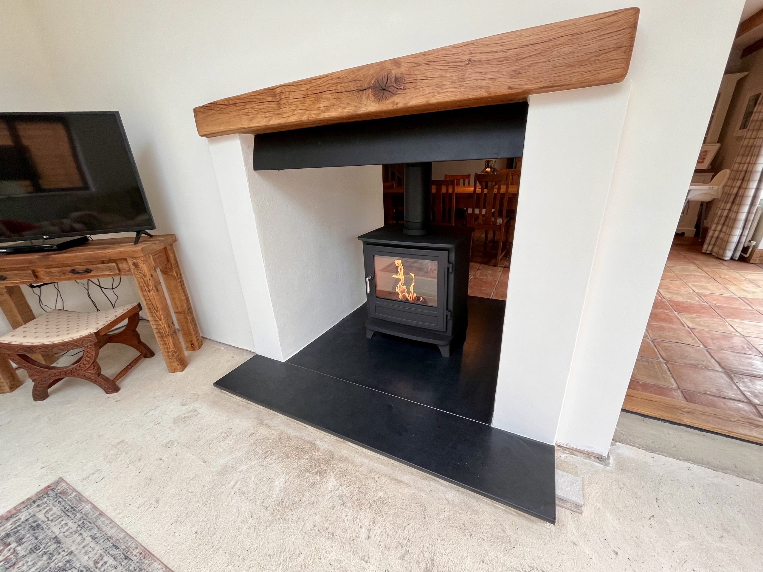 Double Sided Woodburner Installation Log Burner Installation Alton
