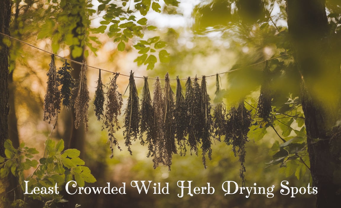 Least Crowded Wild Herb Drying Spots