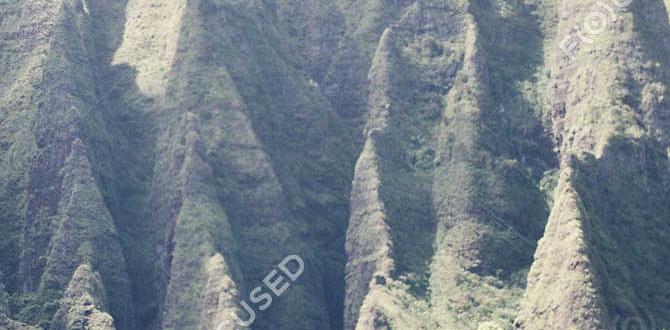 island mountain ridges in the Pacific
