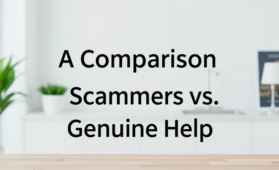 A Comparison: Dealing with Scammers vs. Genuine Help