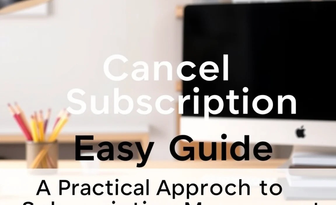 A Practical Approach to Subscription Management
