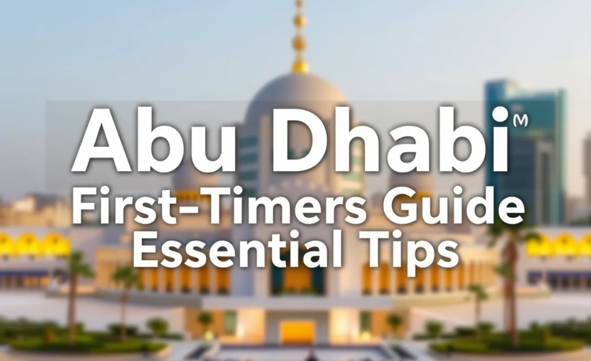 Abu Dhabi First-Timers Guide: Essential Tips