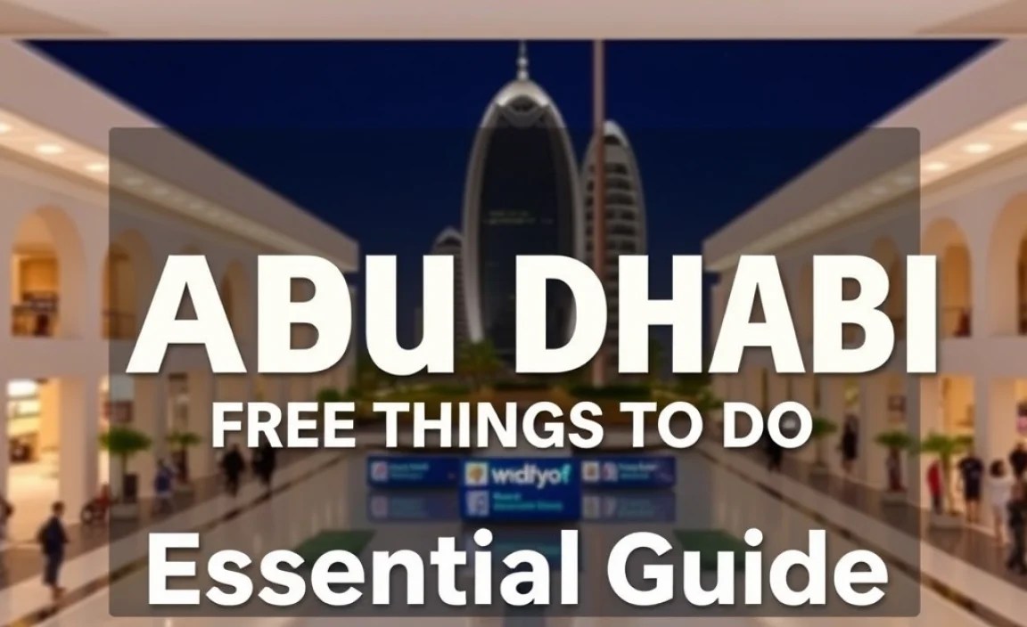 Abu Dhabi Free Things To Do: Essential Guide