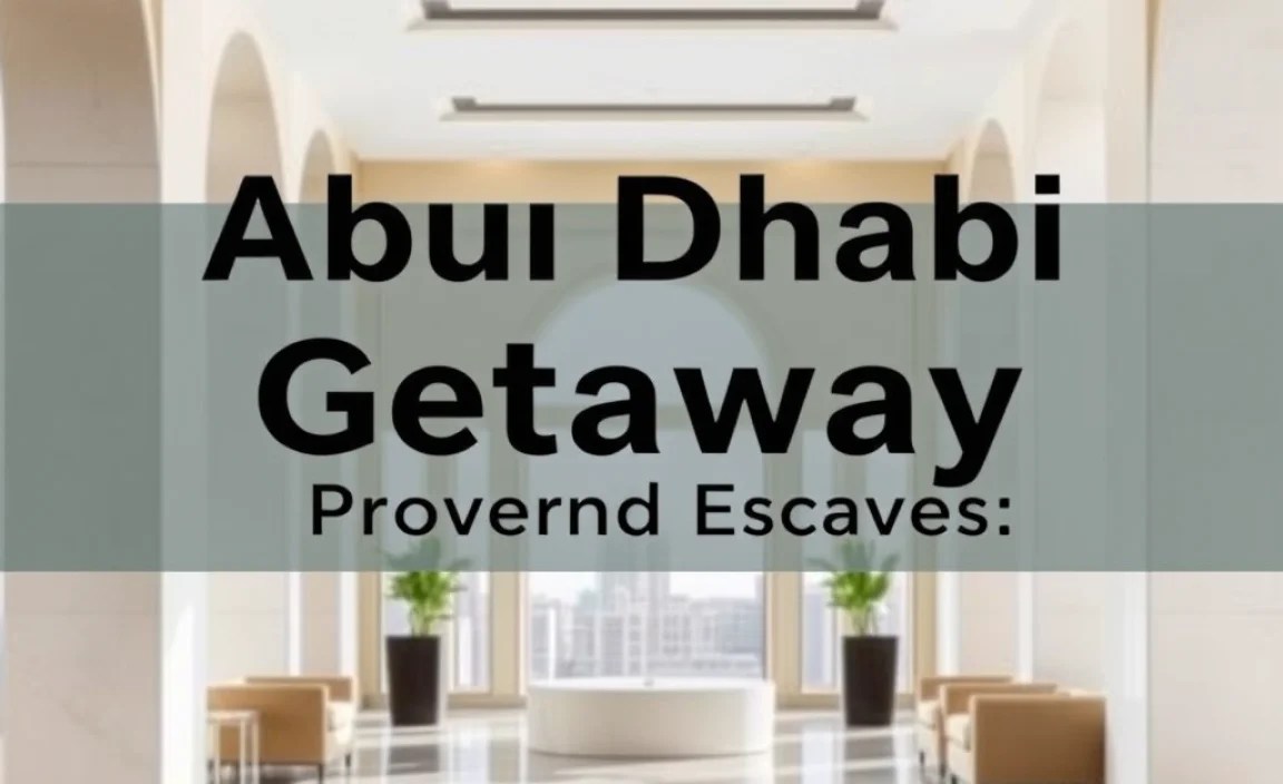 Abu Dhabi Getaway: Proven Weekend Escapes