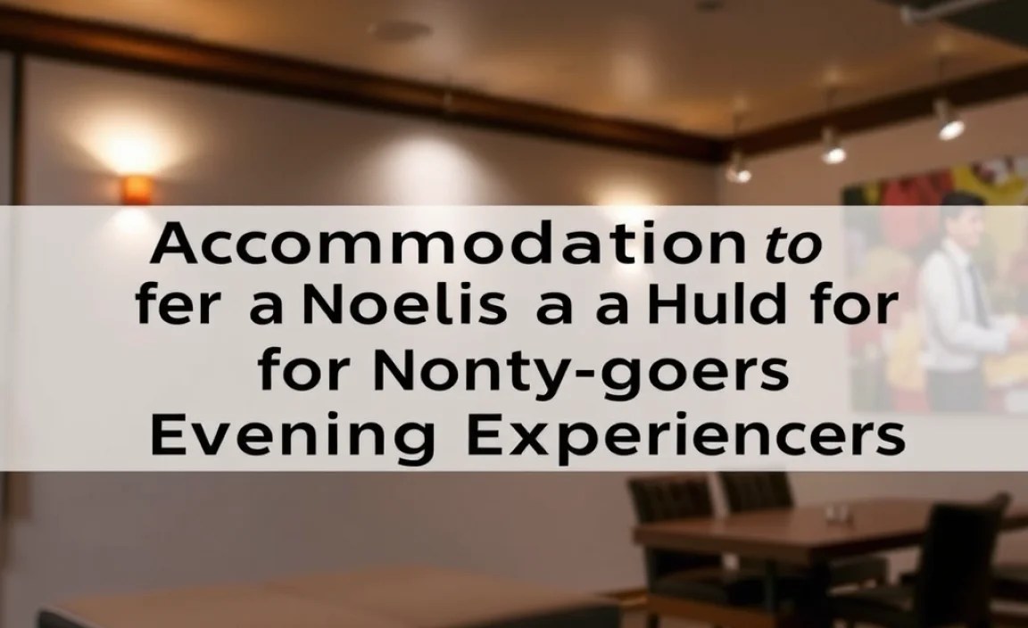 Accommodation as a Hub for Evening Experiences