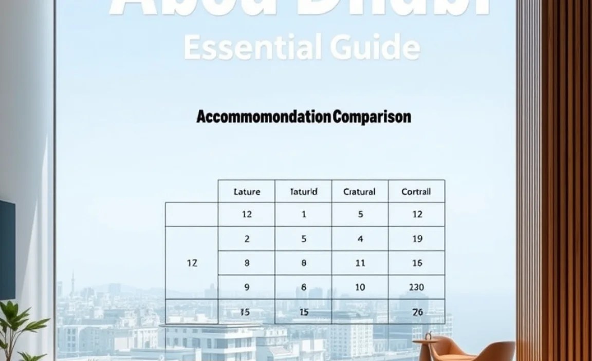 Accommodation Comparison Table
