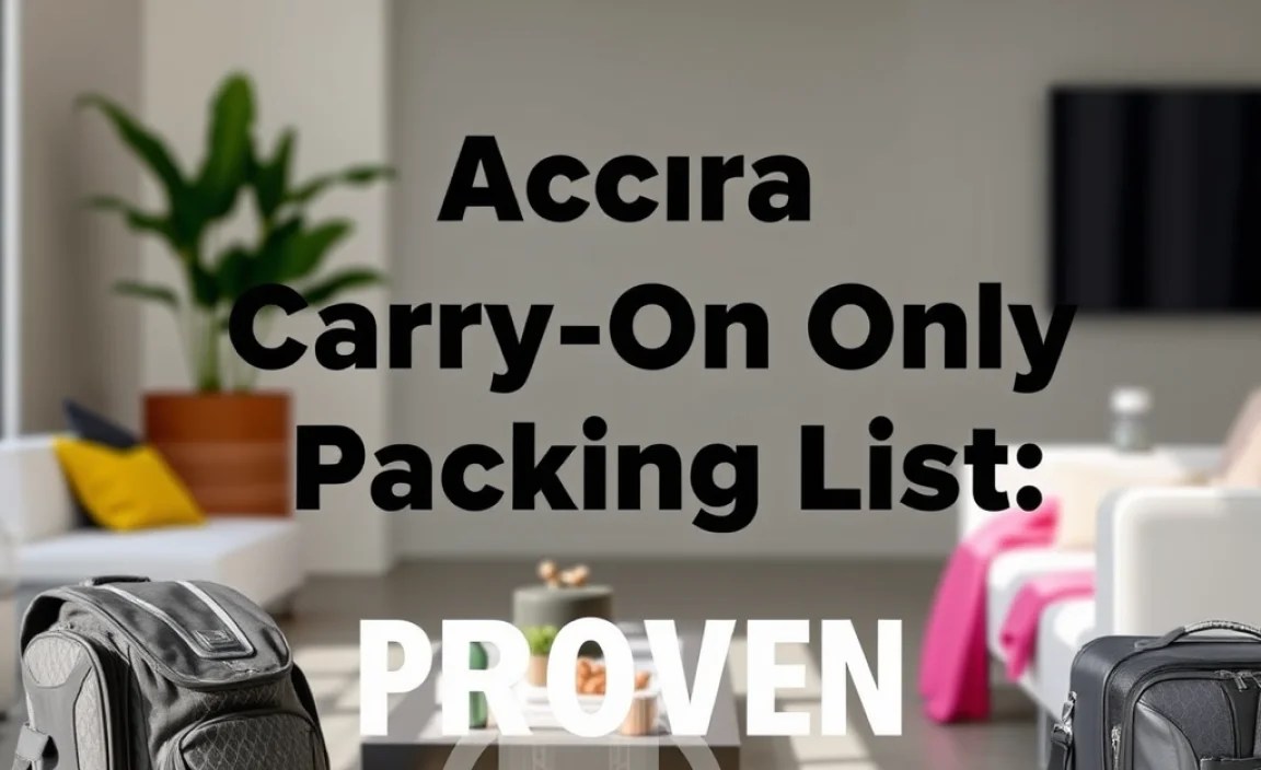Accra Carry-On Only Packing List: Proven Essentials