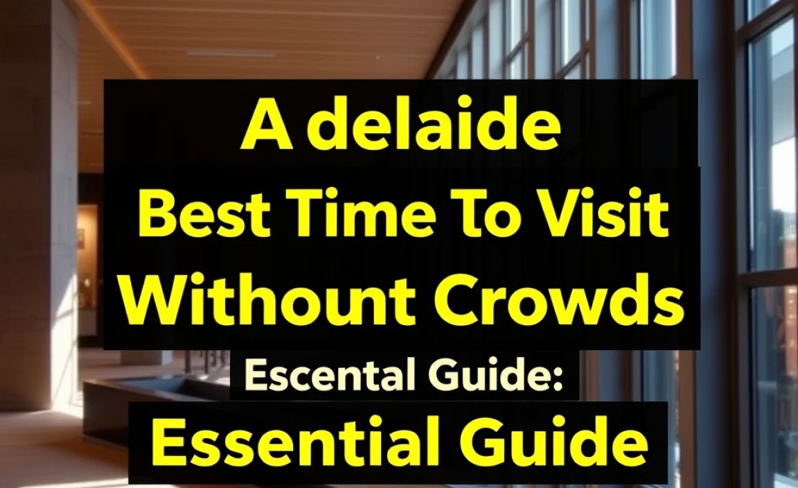 Adelaide Best Time To Visit Without Crowds: Essential Guide