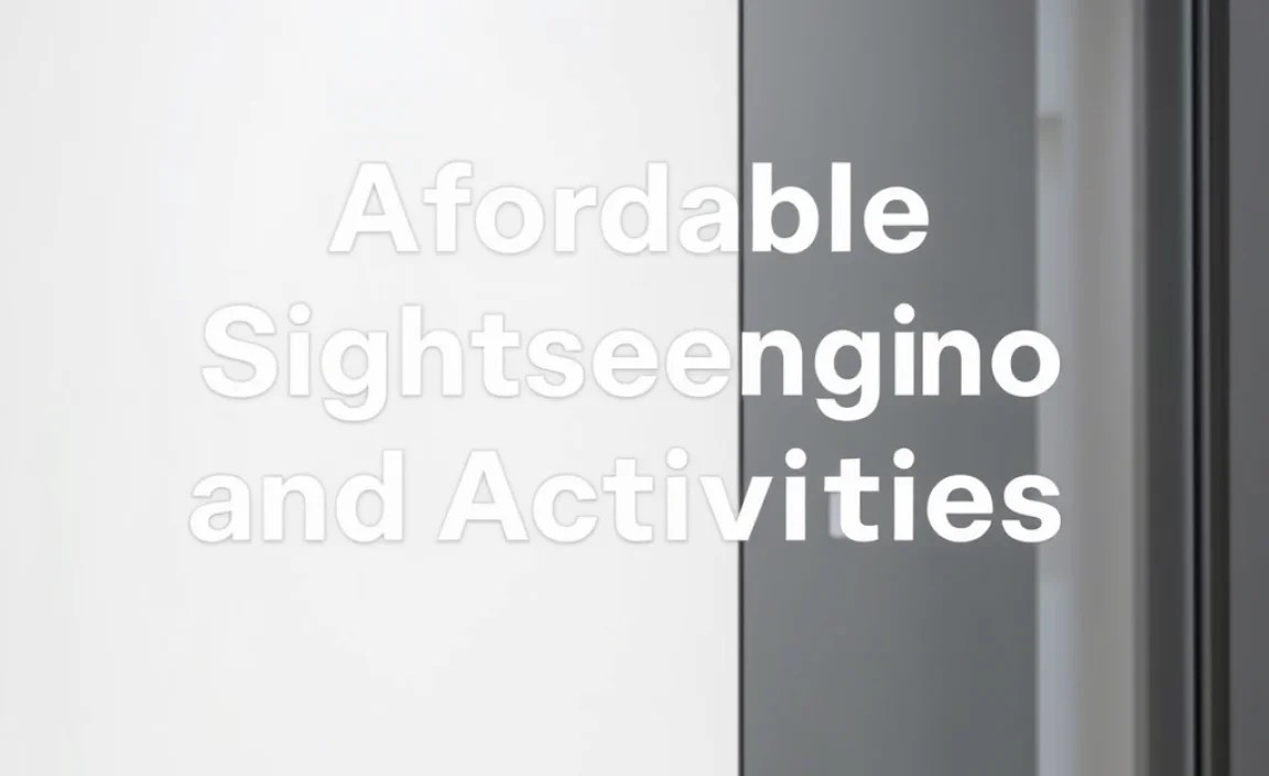 Affordable Sightseeing and Activities