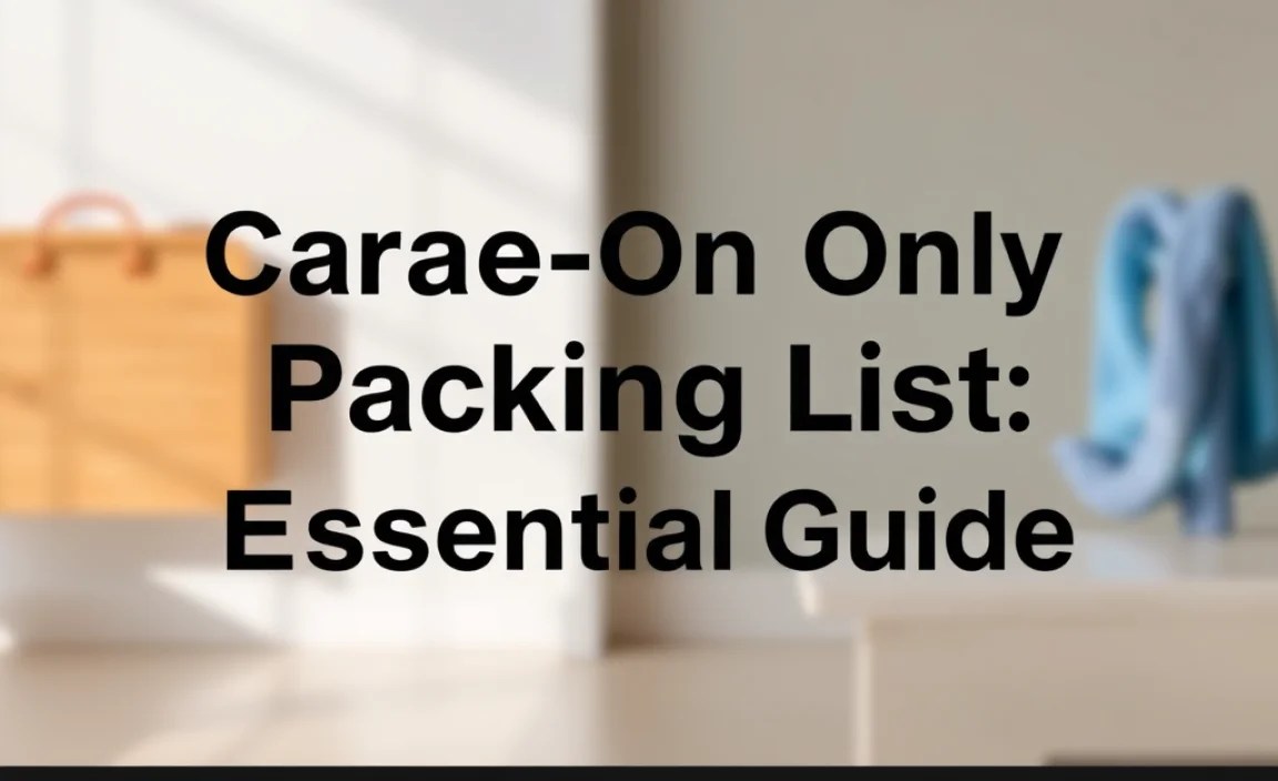 Algeria Carry-On Only Packing List: Essential Guide