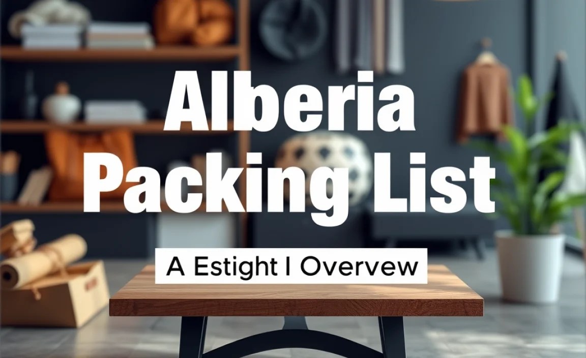 Algeria Packing List Table: A Quick Overview