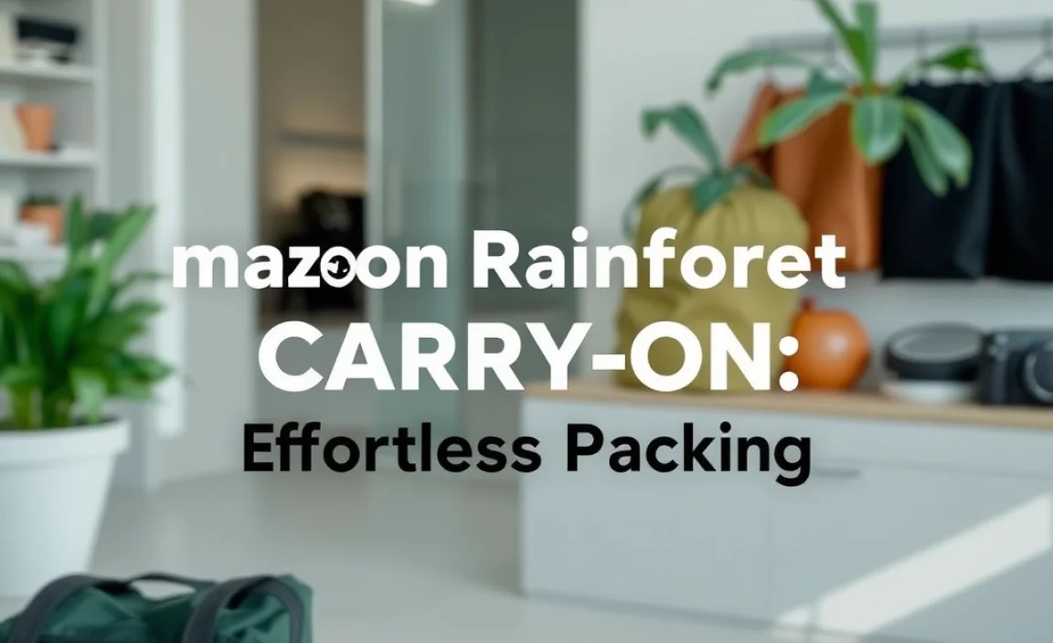 Amazon Rainforest Carry-On: Effortless Packing