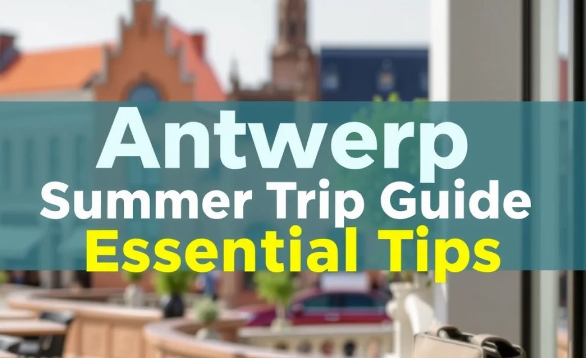 Antwerp Summer Trip Guide: Essential Tips
