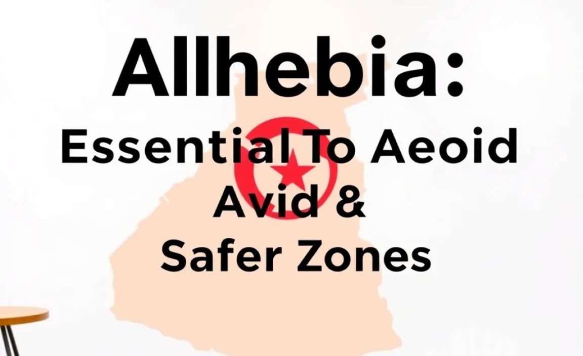 Areas to Exercise Caution or Avoid