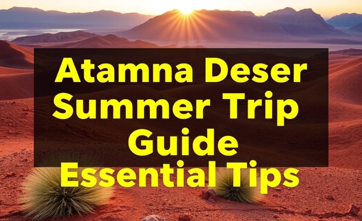 Atacama Desert Summer Trip Guide: Essential Tips