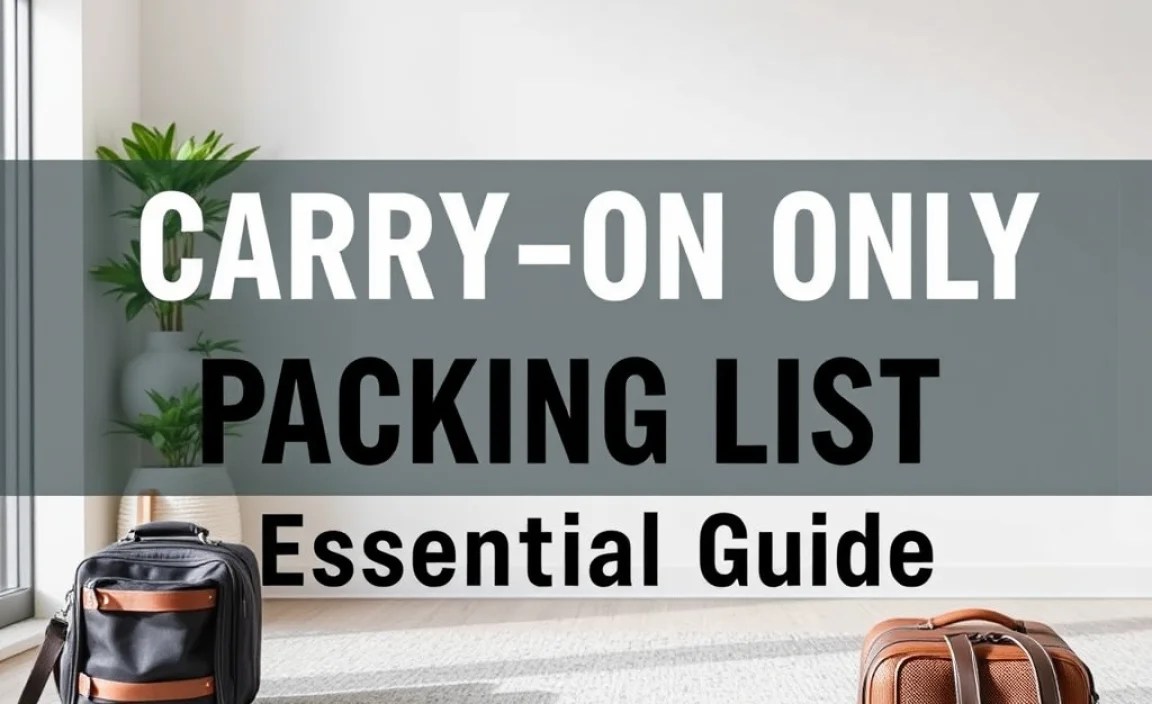 Austin Carry-On Only Packing List: Essential Guide