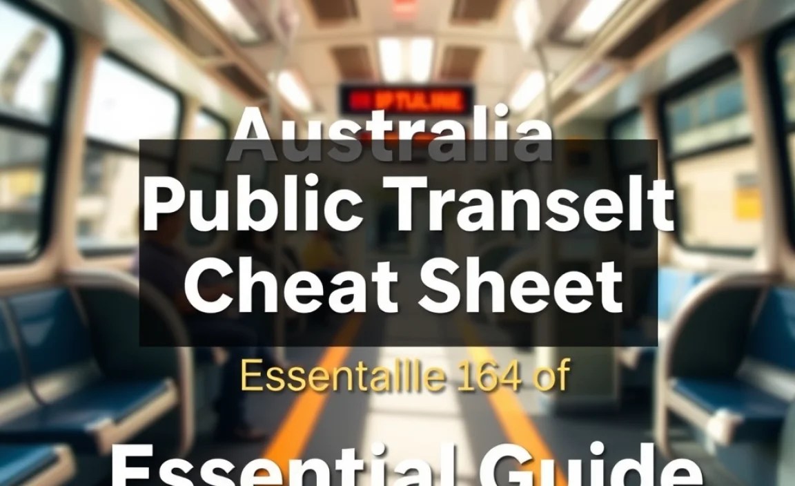 Australia Public Transport Cheat Sheet: Essential Guide