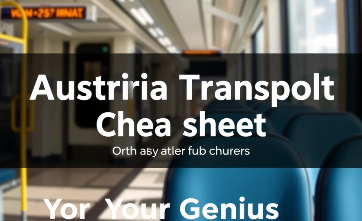 Austria Public Transport Cheat Sheet: Your Genius Essential Guide
