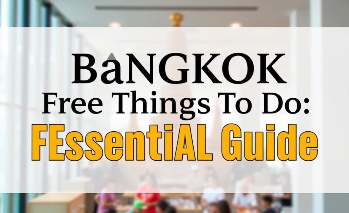 Bangkok Free Things To Do: Essential Guide