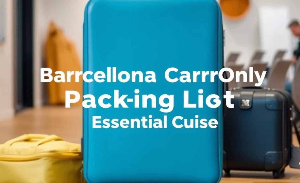 Barcelona Carry-On Only Packing List: Essential Guide