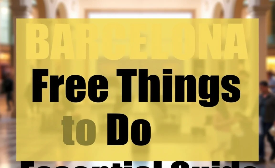 Barcelona Free Things To Do: Essential Guide