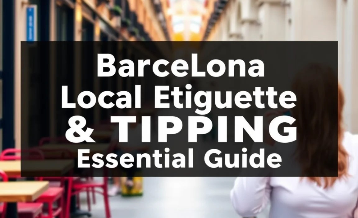 Barcelona Local Etiquette & Tipping: Essential Guide
